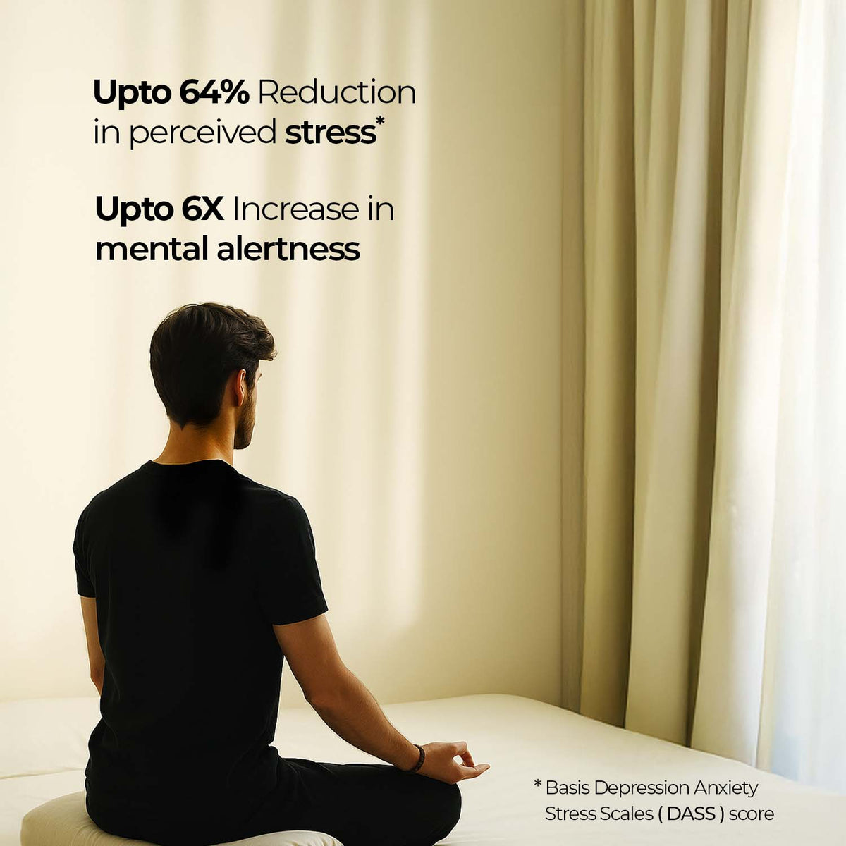 Zandu-O Best Stress & Cortisol Control, Better Sleep with Ashwagandha KSM-66 60 N Caps
