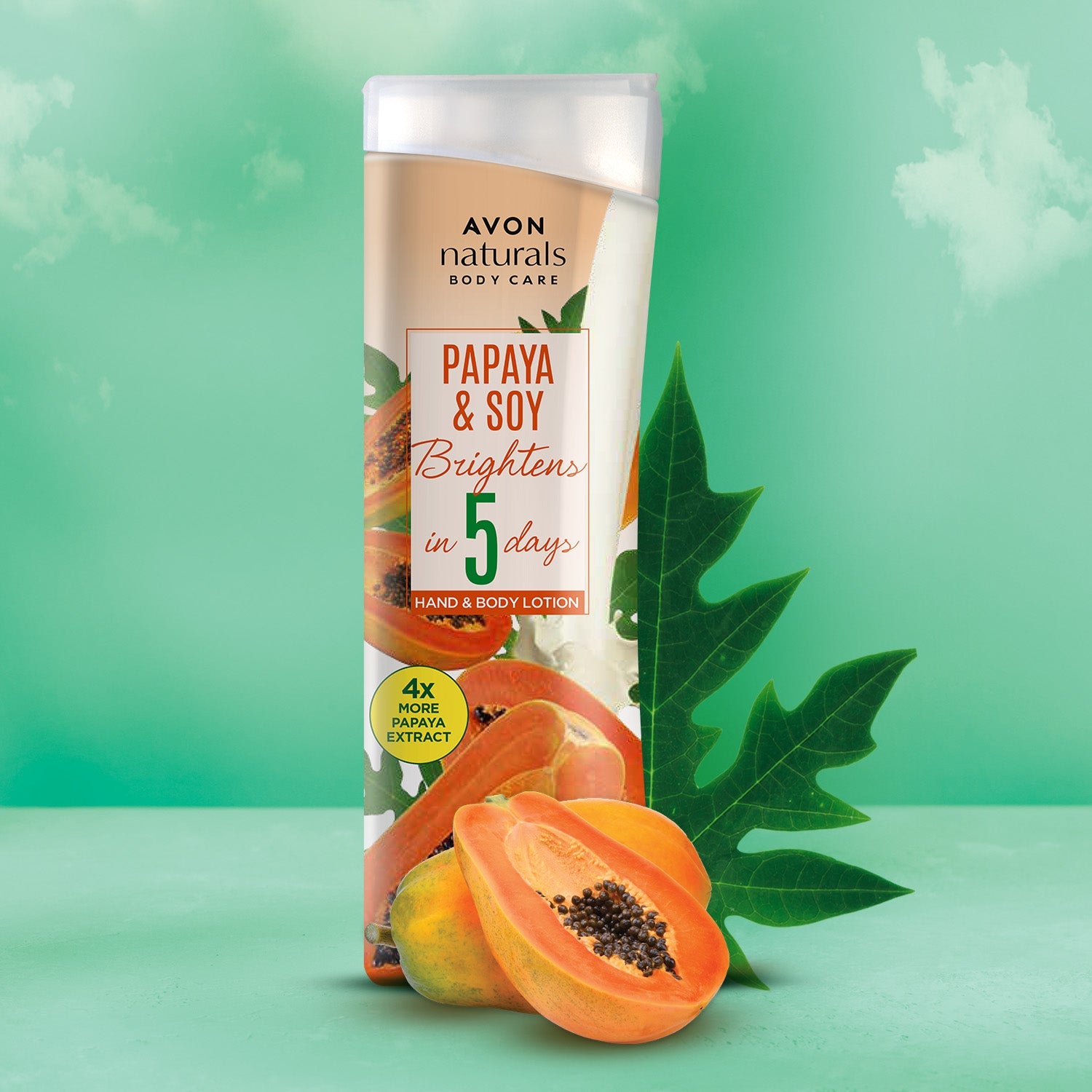 Avon Naturals Papaya and Soy Hand and Body Lotion 200 ml
