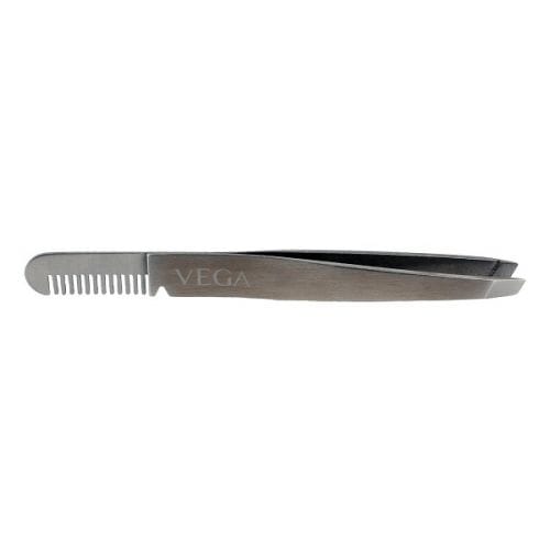 Vega 2 in 1 Brow Groomer and Tweezer - (TWE-01)