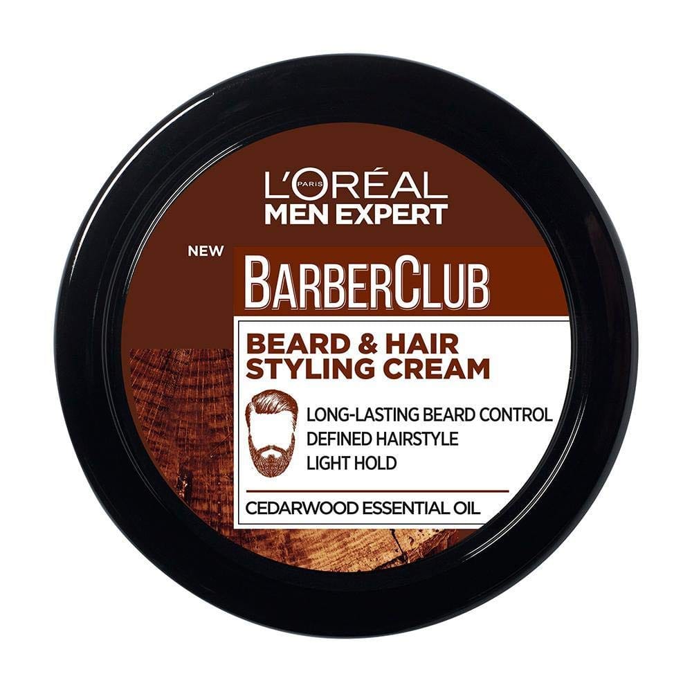 Loreal - Men Expert Barber Club Beard & Hair Styling Cream (75Ml)