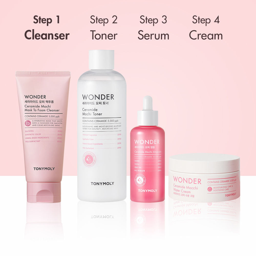 TONYMOLY Korean Wonder Ceramide Mochi Mask To Foam Cleanser (120ml)
