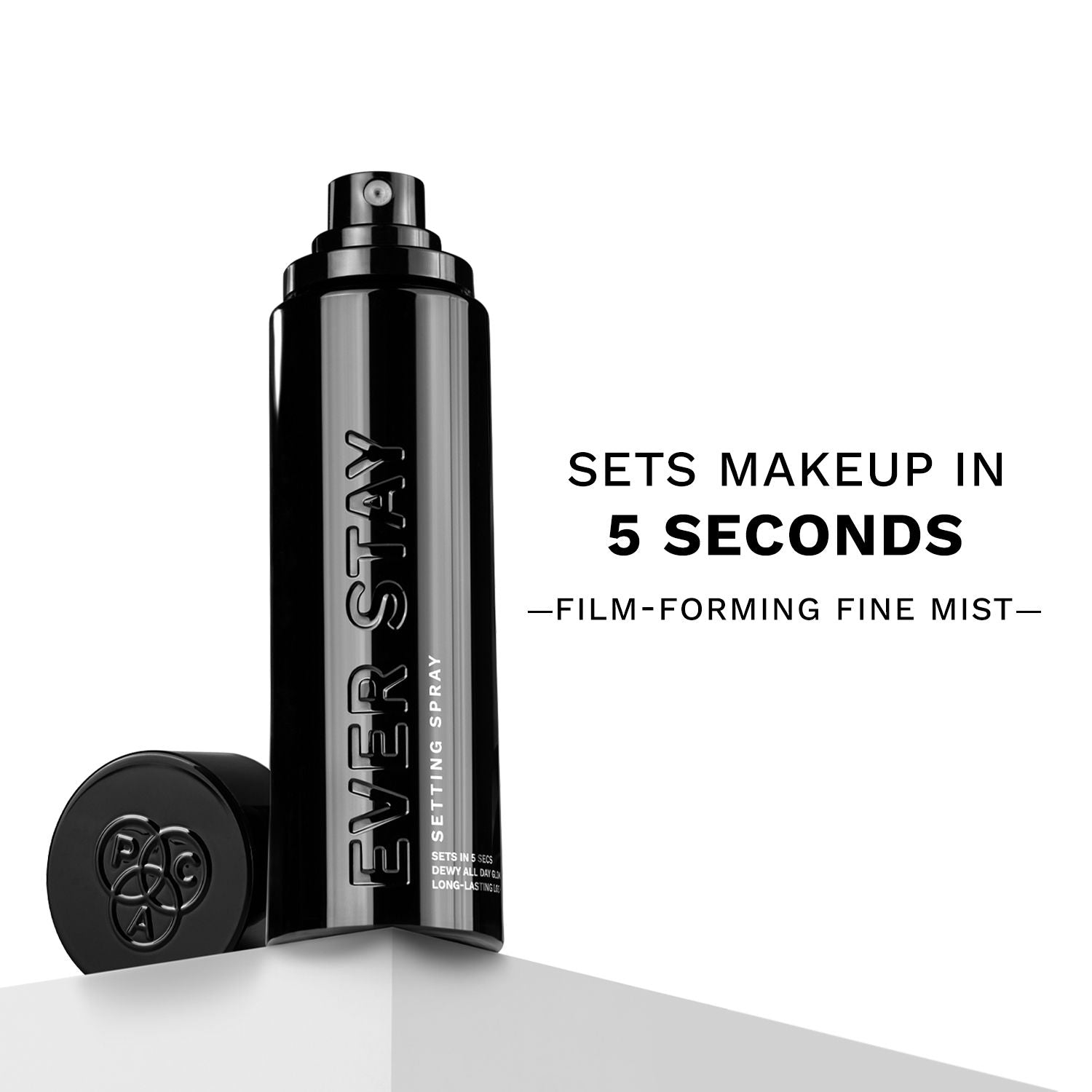 PAC Ever Stay Setting Spray - Dual Film forming Fine Mist, No Gas Makeup Fixer, Long Makeup Hold (100ml)