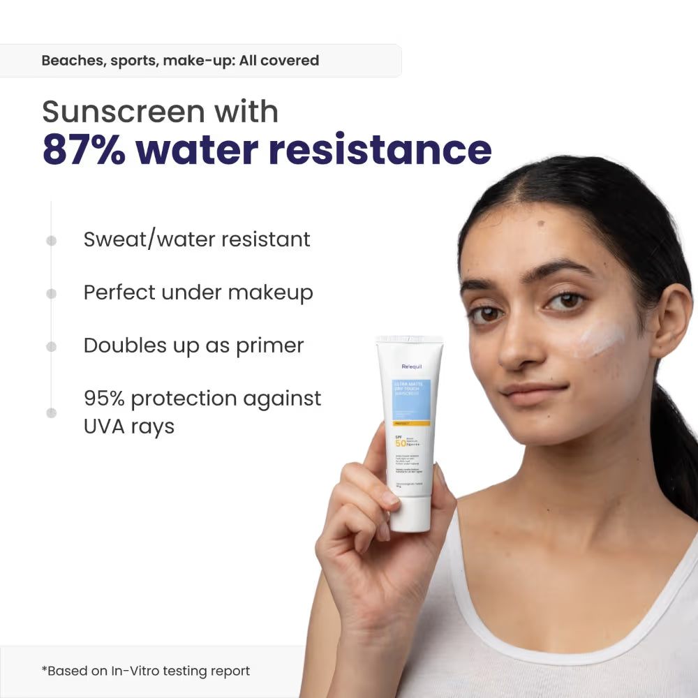 Re'equil - Ultra Matte Dry Touch Sunscreen SPF 50 PA++++ (50 g)