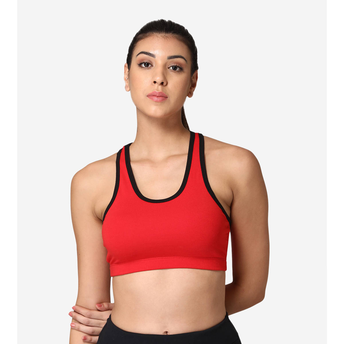 Abelino Racer Back Gym Bra - Red (S) · S