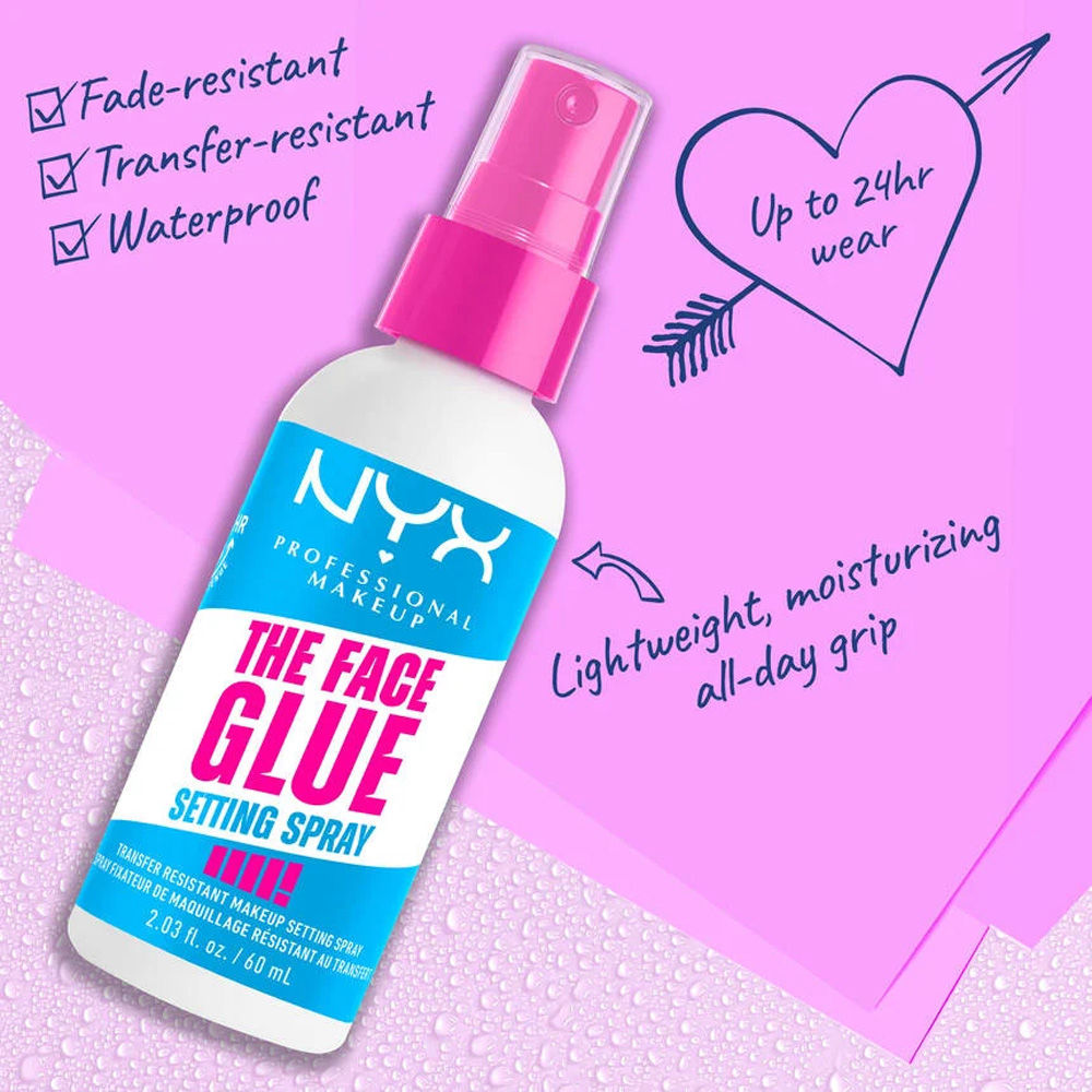 NYX Professional Makeup The Face Glue Setting Spray (60ml)