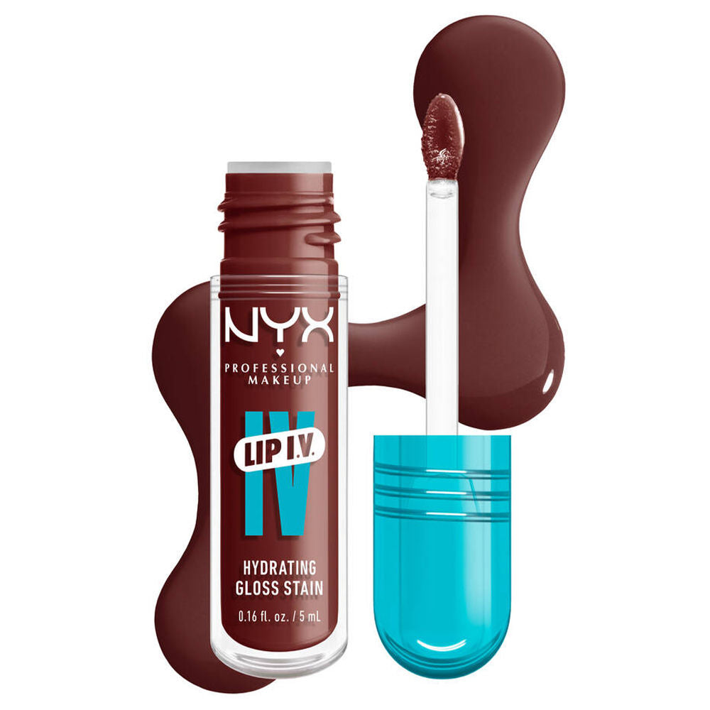 NYX Professional Makeup Lip I.V. Hydrating Gloss Stain - Mocha Me Wet 05 (5ml)