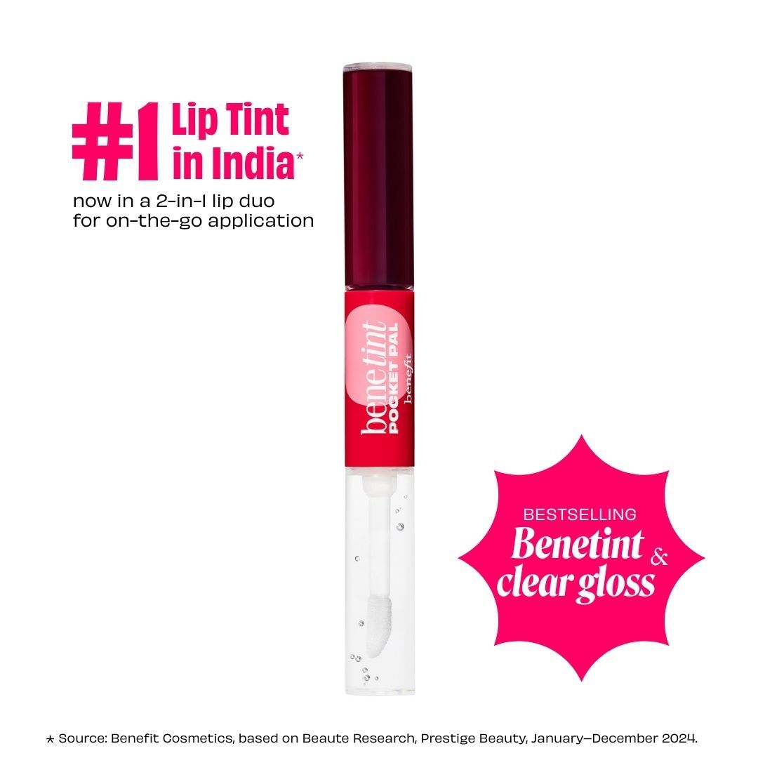 Benefit Cosmetics Benetint Pocket Pal Dual-Sided Lip Tint & Clear Gloss - Rose (5.2ml)