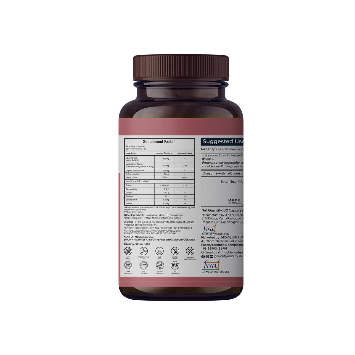 Miduty Happy Heart - Ubiquinol 98%
