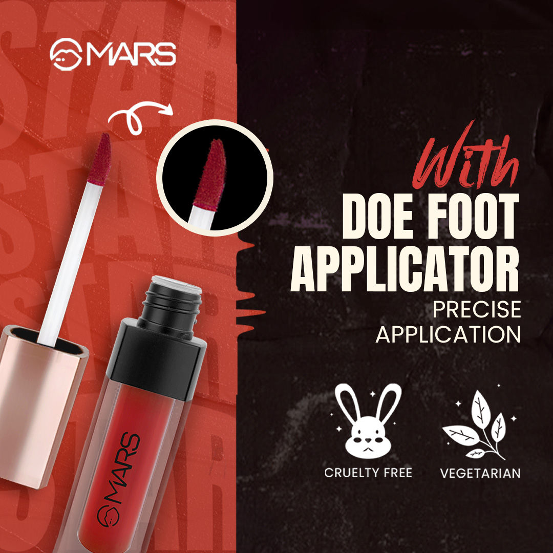 MARS Popstar Non Drying Liquid Mousse Lipstick - Gilded (6ml)