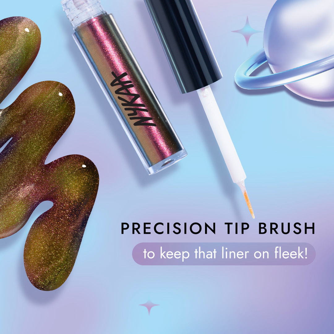 Nykaa Cosmetics Stardust Dual Chrome Eyeliner with Holographic Finish - Post