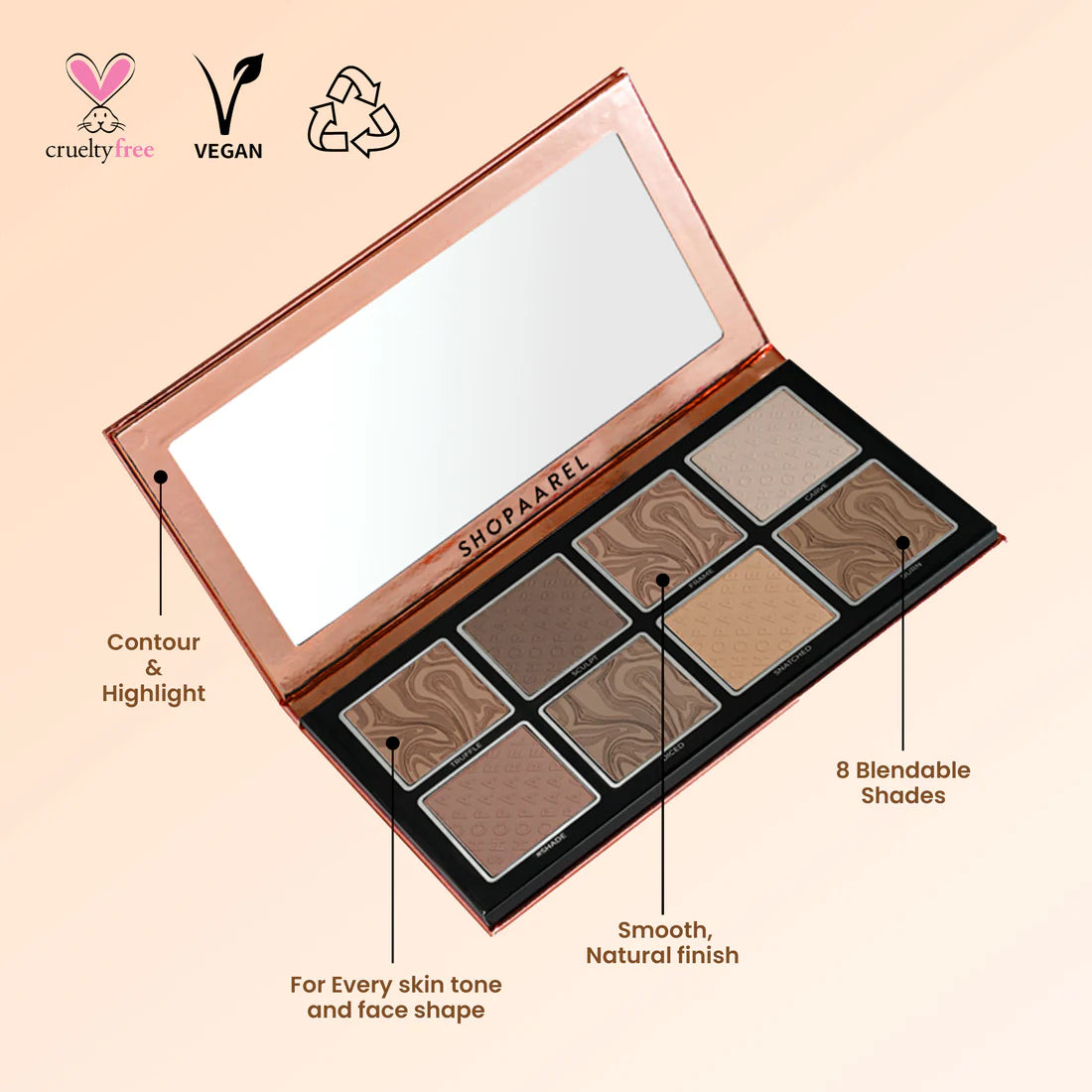 Shopaarel - Perfect Shape - Contour Palette