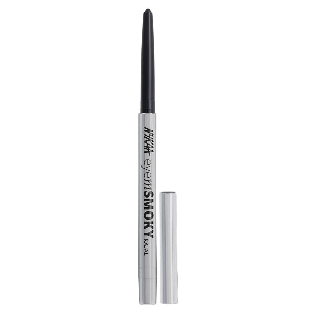 Nykaa Cosmetics Eyem Smokey Intense Gel Kajal With Free Sharpener & Smudger- Black