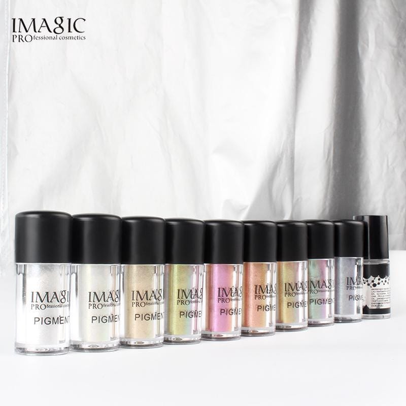 IMAGIC Glitter Eyeshadow Metallic Loose Powder Waterproof Pigments - (P5-Royal Flush)