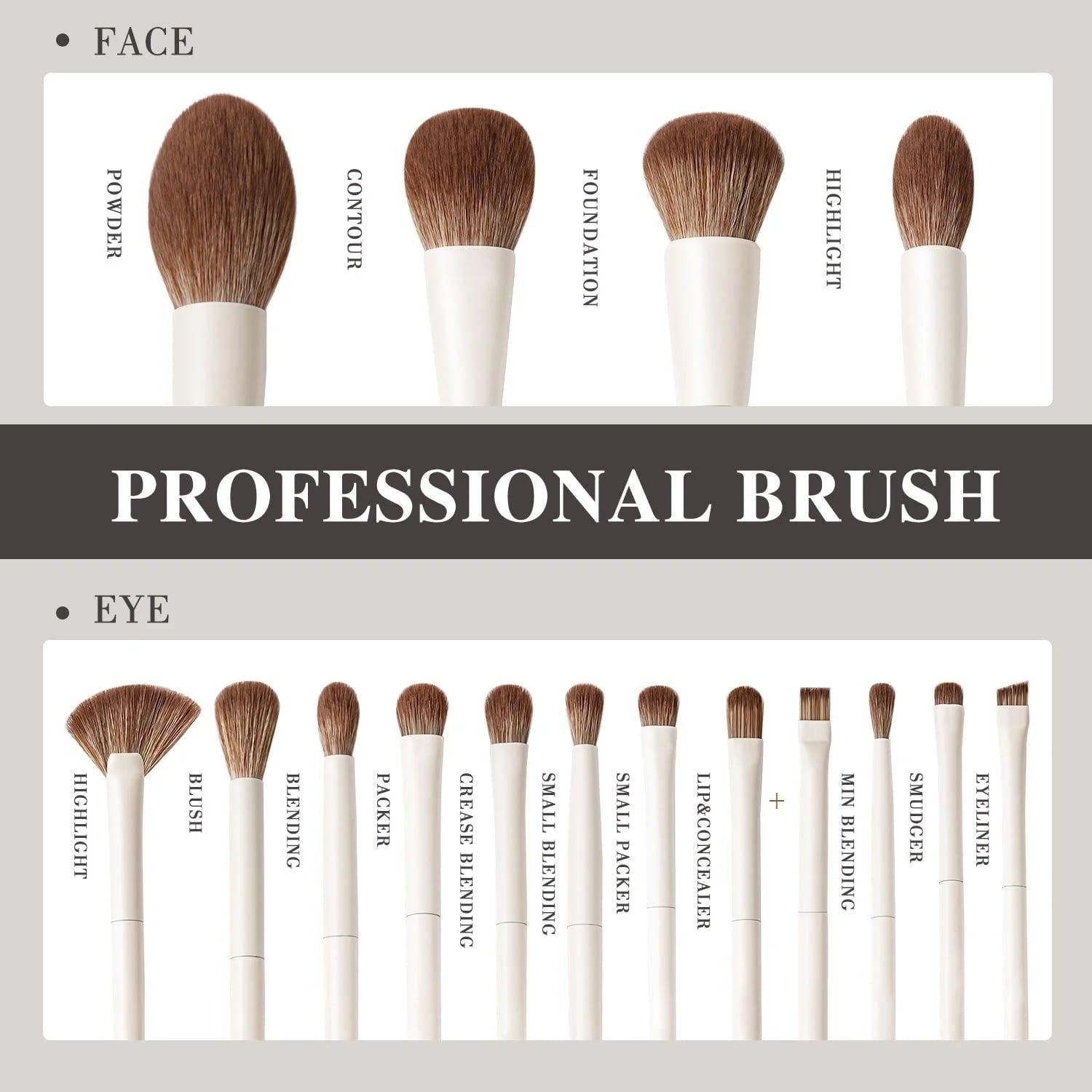 Beili - Get Beili The Perfect Look Make Up Brush Set (15Pcs) - BEAUTY BRATS