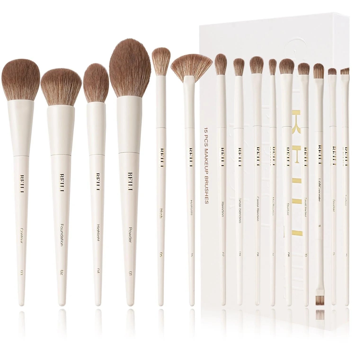 Beili - Get Beili The Perfect Look Make Up Brush Set (15Pcs) - BEAUTY BRATS