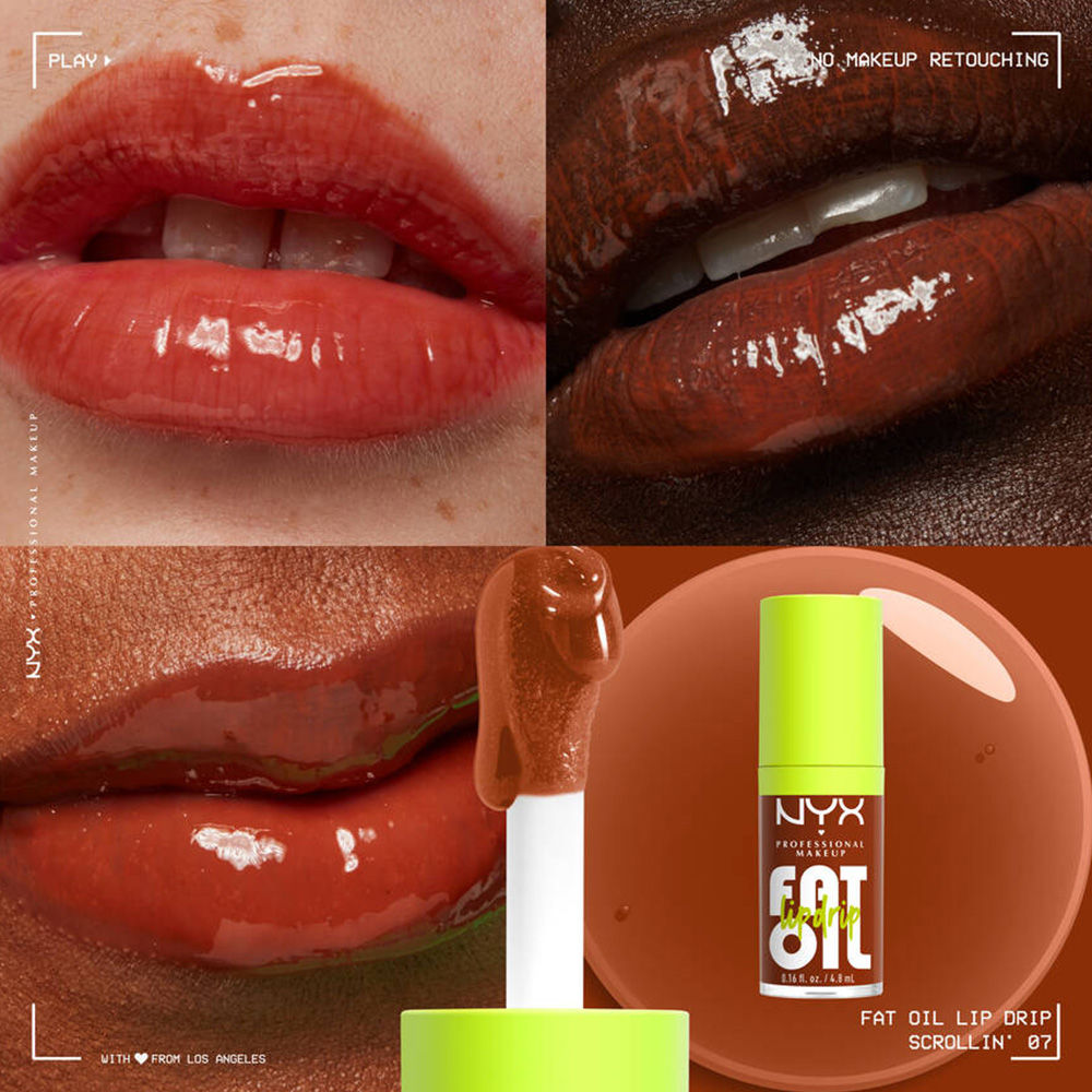 NYX Professional Makeup Fat Oil Lip Drip - Scrollin (4.8ml)