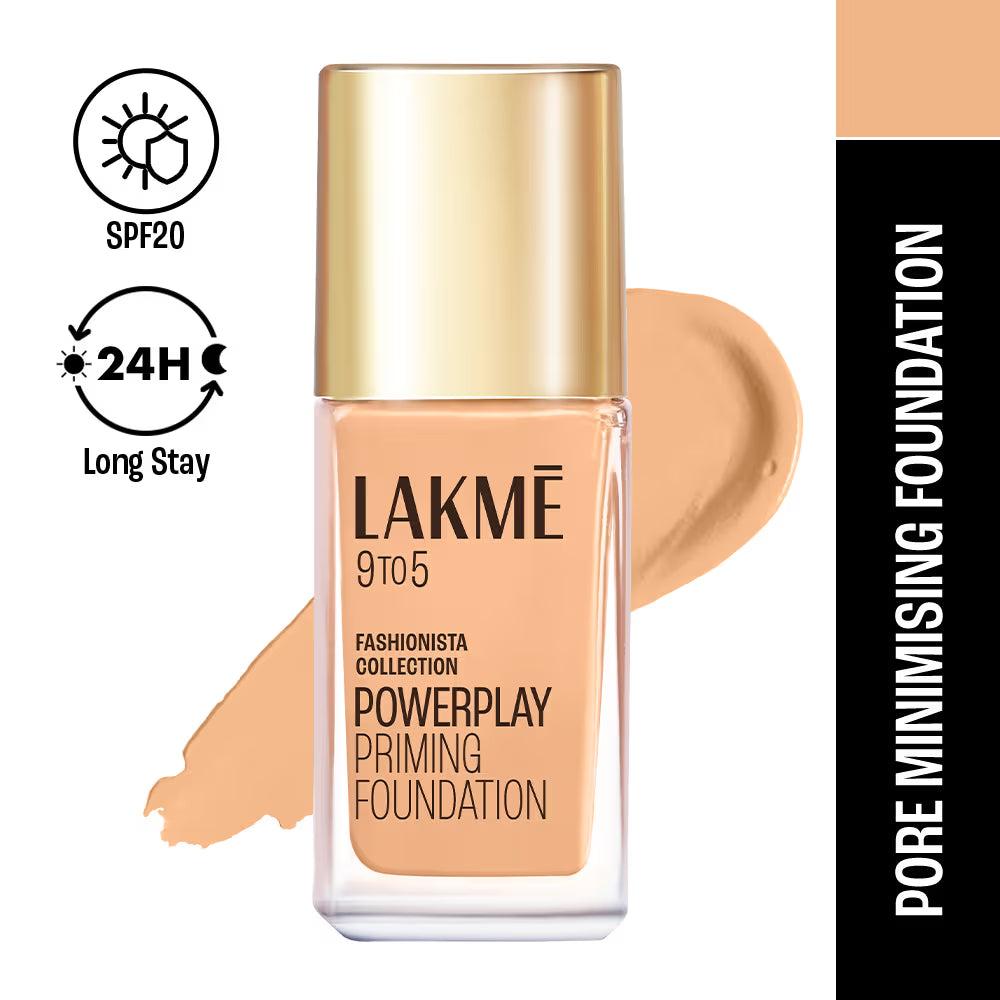 Lakme - 9 To 5 Primer + Matte Perfect Cover Foundation (25ml)