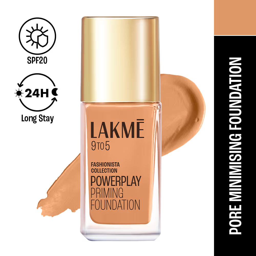 Lakme - 9 To 5 Primer + Matte Perfect Cover Foundation (25ml)