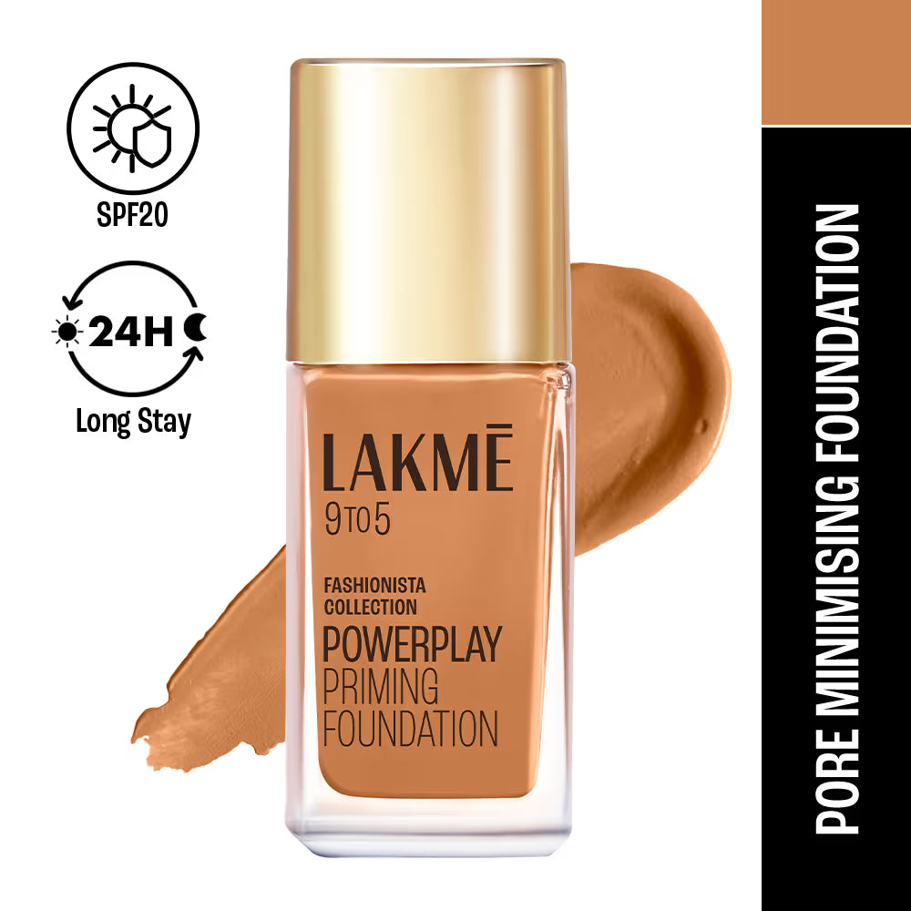 Lakme - 9 To 5 Primer + Matte Perfect Cover Foundation (25ml)