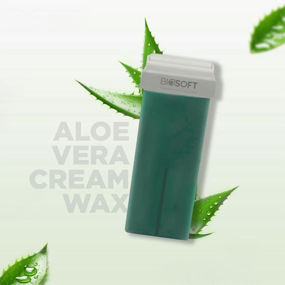 Biosoft Liposoluble Cream Wax - Aloe Vera (Roll On) Wax (100 Ml)
