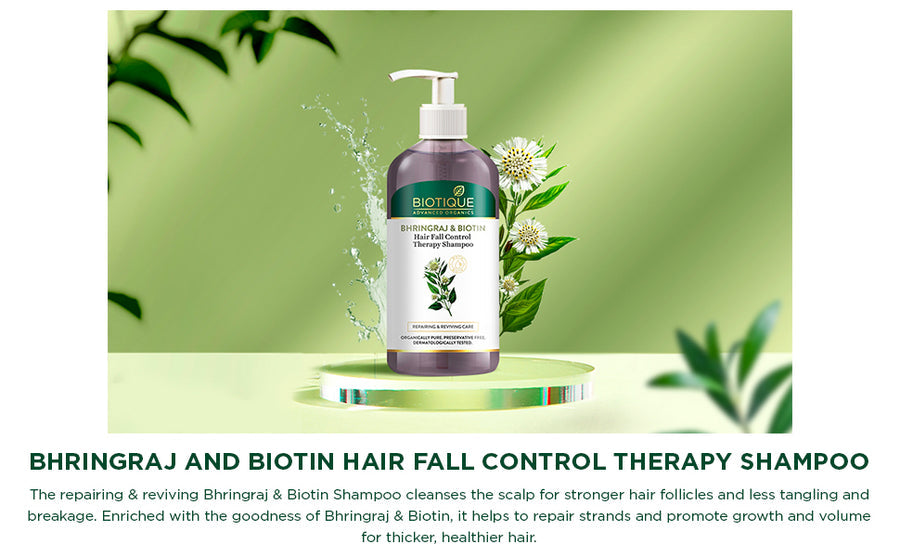 Biotique Bhringraj & Biotin Shampoo benefits