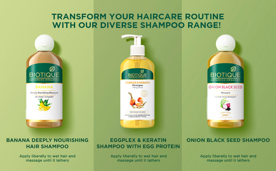 Biotique Bhringraj & Biotin Shampoo usage