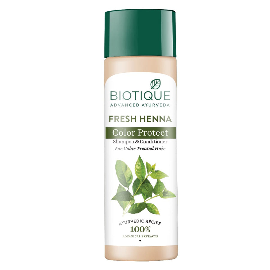 Biotique Fresh Henna Colour Protect Shampoo & Conditioner 120ml image 1