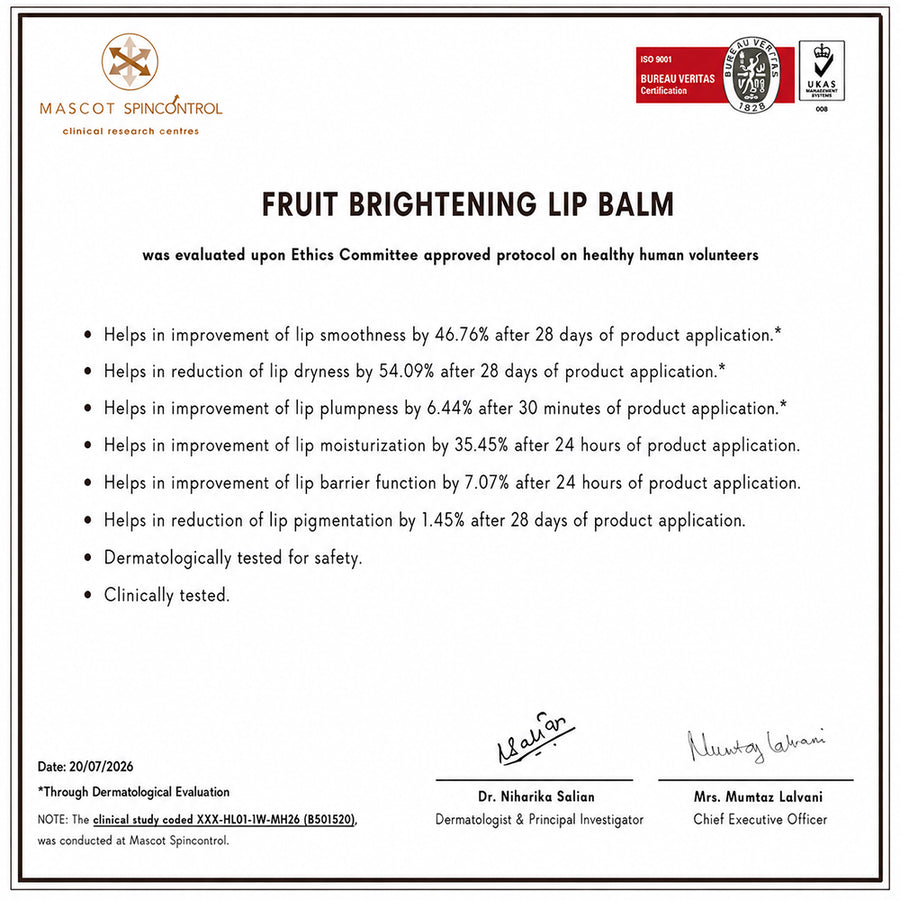 Biotique Fruit Brightening Lip Balm 4g image 2