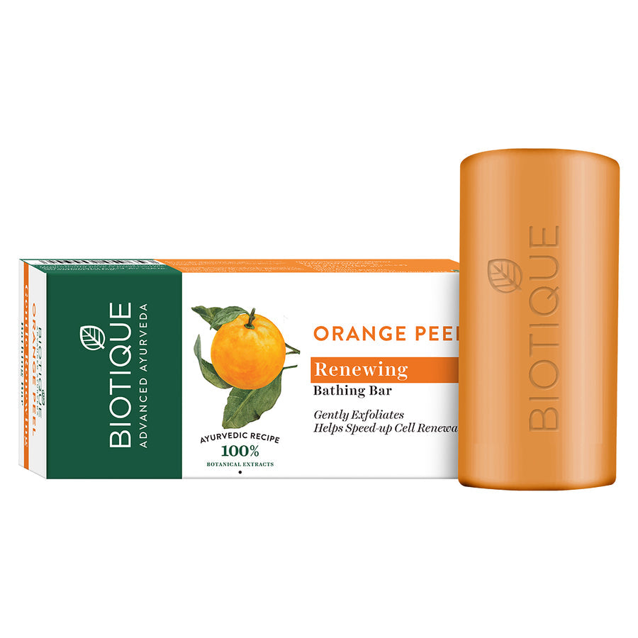 Biotique Orange Peel Renewing Bathing Bar 150g image 1