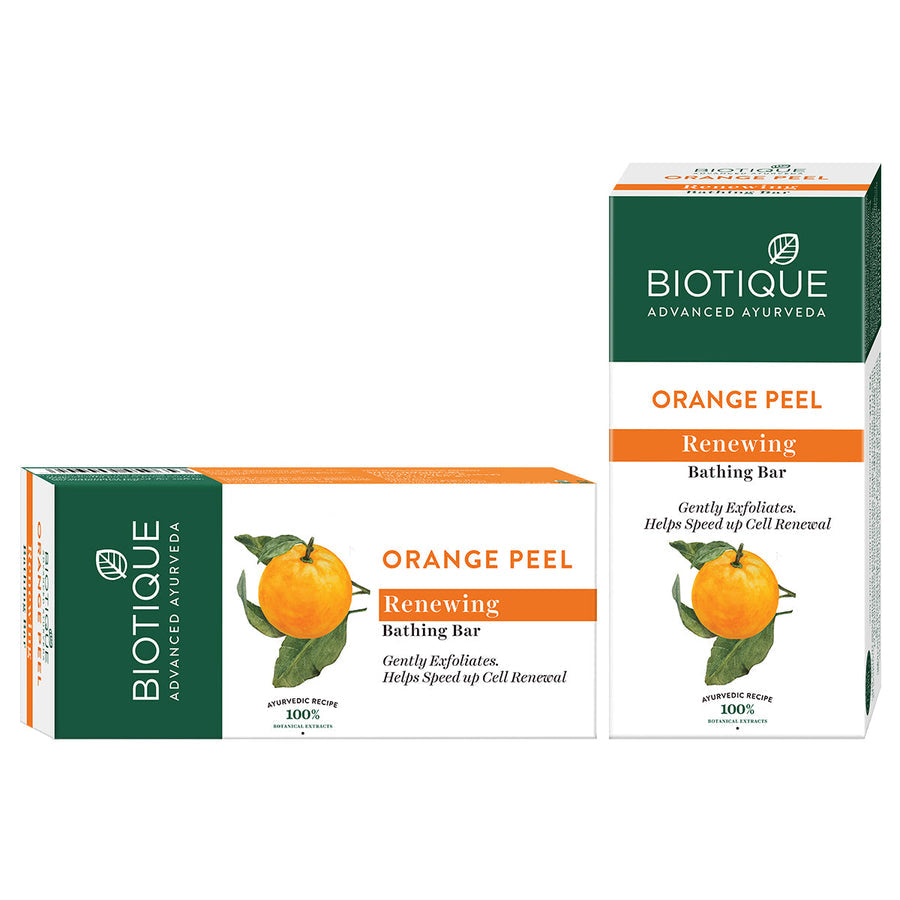 Biotique Orange Peel Renewing Bathing Bar 150g image 2