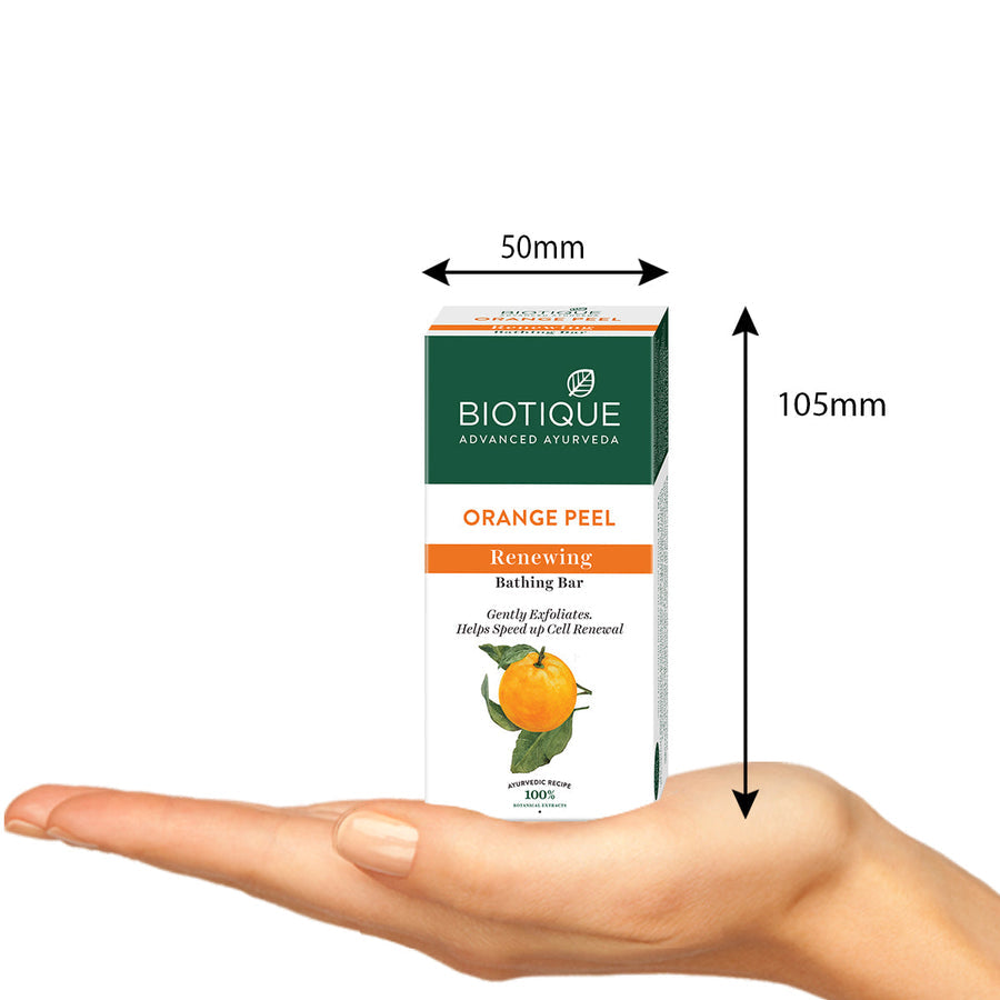 Biotique Orange Peel Renewing Bathing Bar 150g image 3