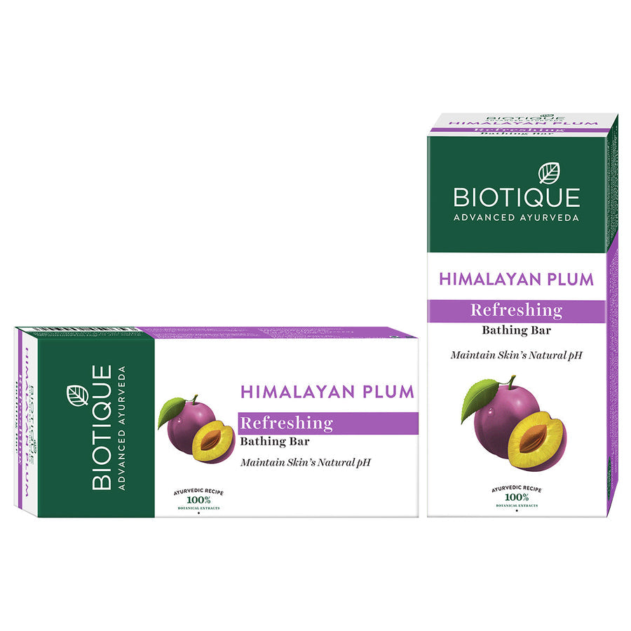 Biotique Himalayan Plum Refreshing Bathing Bar 150g image 2