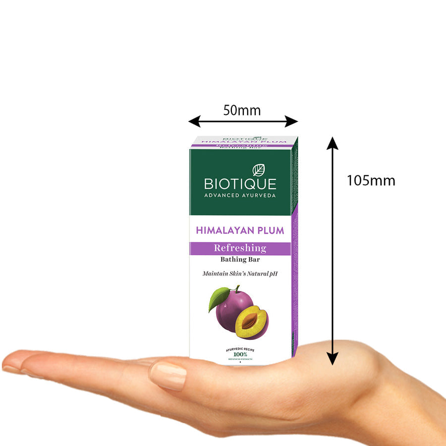 Biotique Himalayan Plum Refreshing Bathing Bar 150g image 3