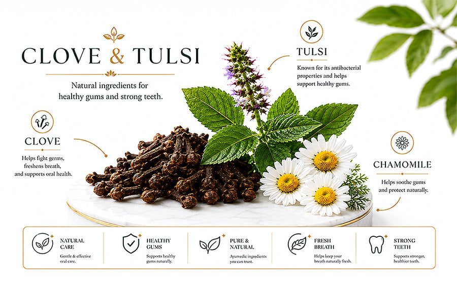 Biotique Complete Care Clove & Tulsi Toothpaste 140g image 2