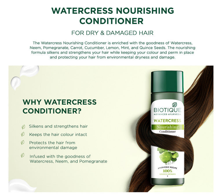 Biotique Watercress Nourishing Conditioner 120ml image 3