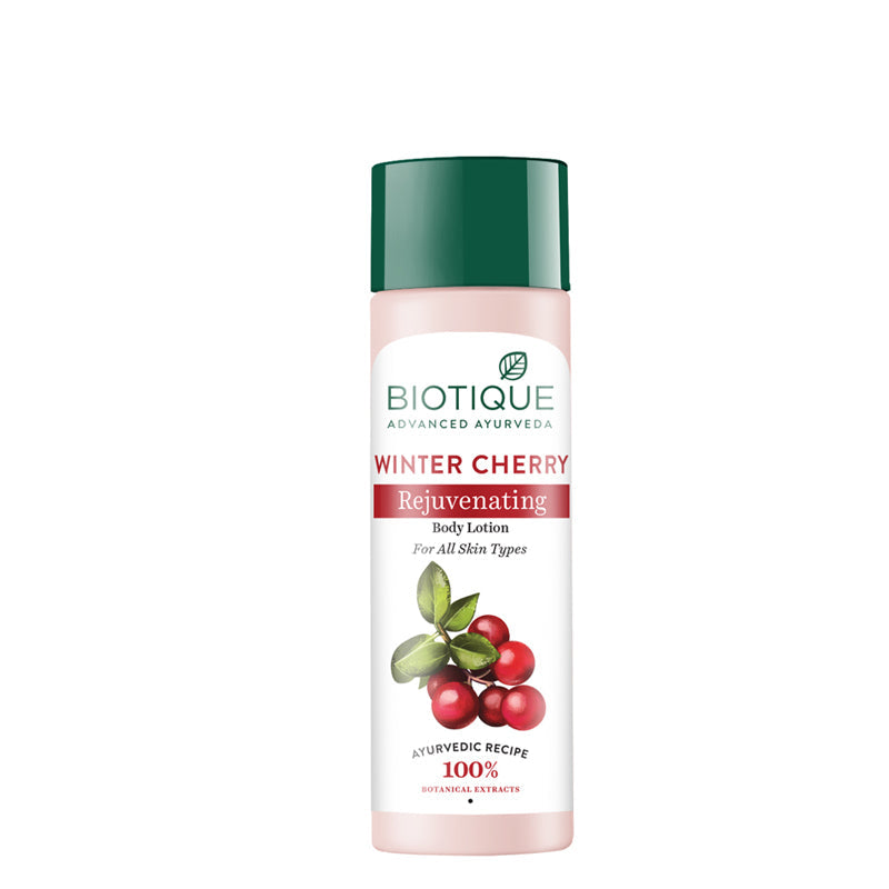 Biotique Winter Cherry Rejuvenating Body Lotion 120ml image 1
