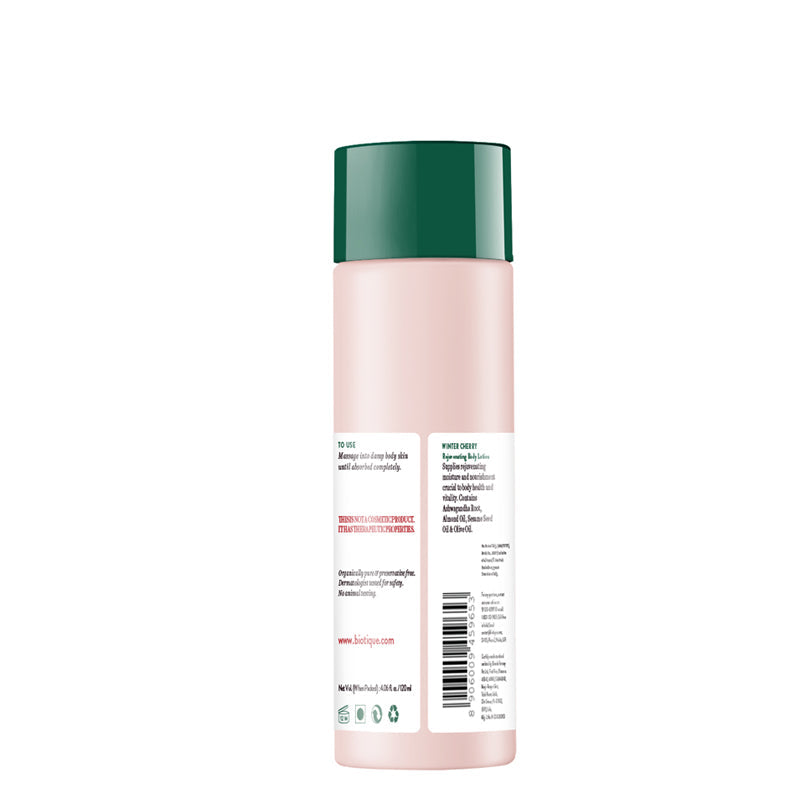 Biotique Winter Cherry Rejuvenating Body Lotion 120ml image 2