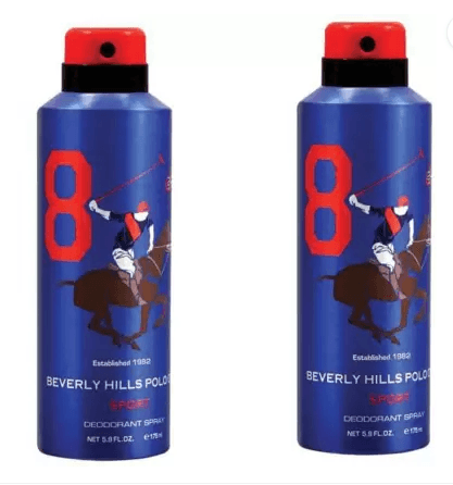 Beverly Hills Polo - Club Sport Number Eight Deodorant Body Spray For Men (175ml)