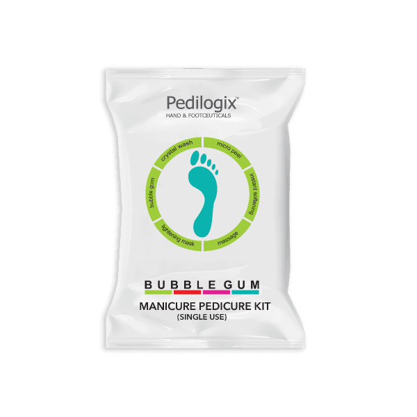 O3+ - Pedilogix Bubblegum Manicure Pedicure Kit (Single Use)