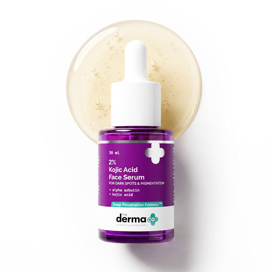 The Derma Co 2% Kojic Acid Face Serum for Dark spots reduction, Pigmentation & Blemishes (30ml)