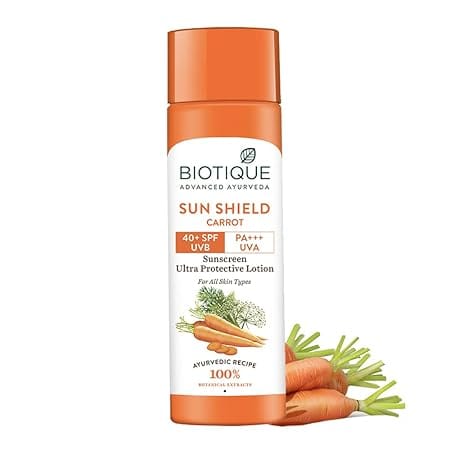 Biotique - Sunshield Carrot 40+SPF Sunscreen Ultra Protective Lotion (190ml)