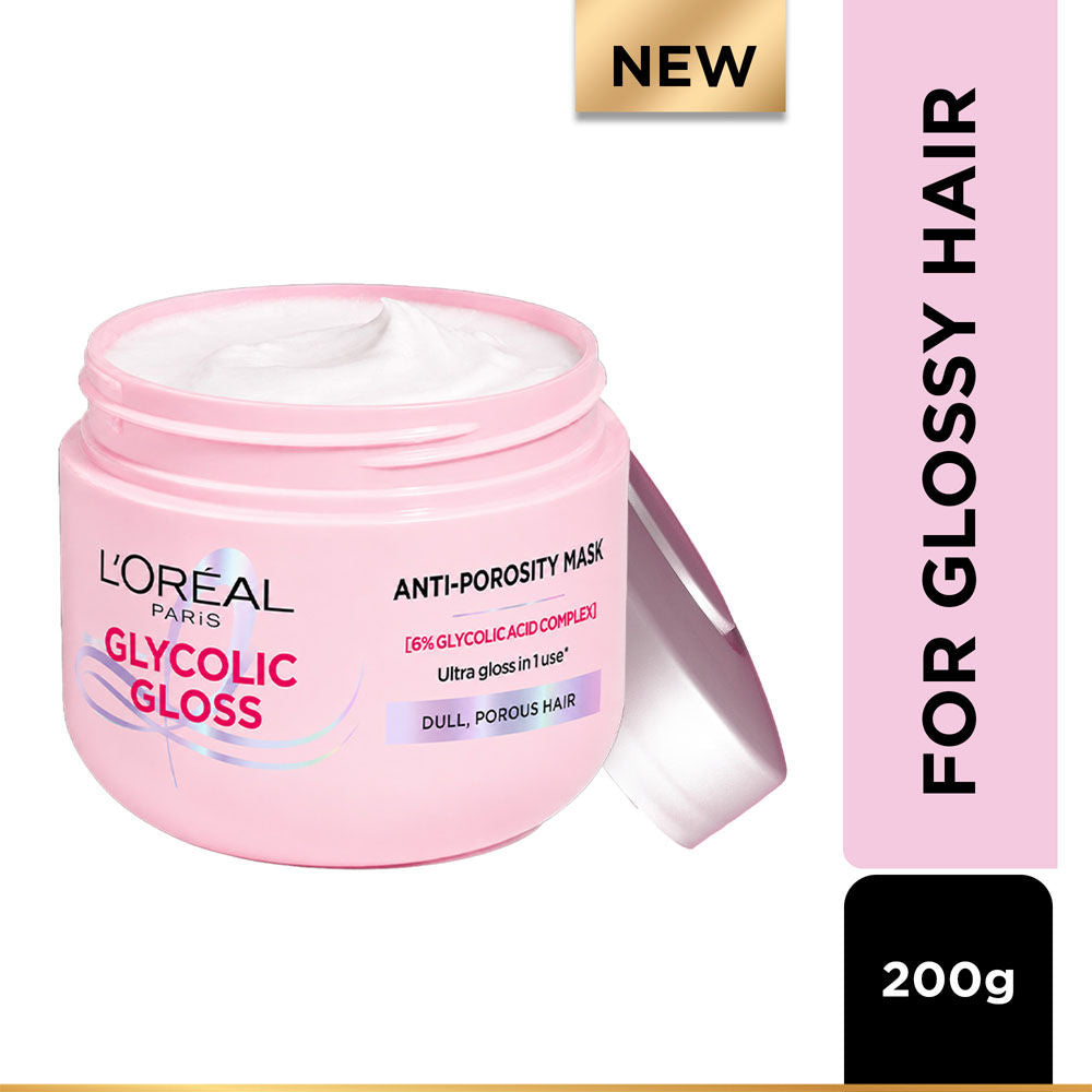 L'Oreal Paris Glycolic Gloss Hair Mask (200g)