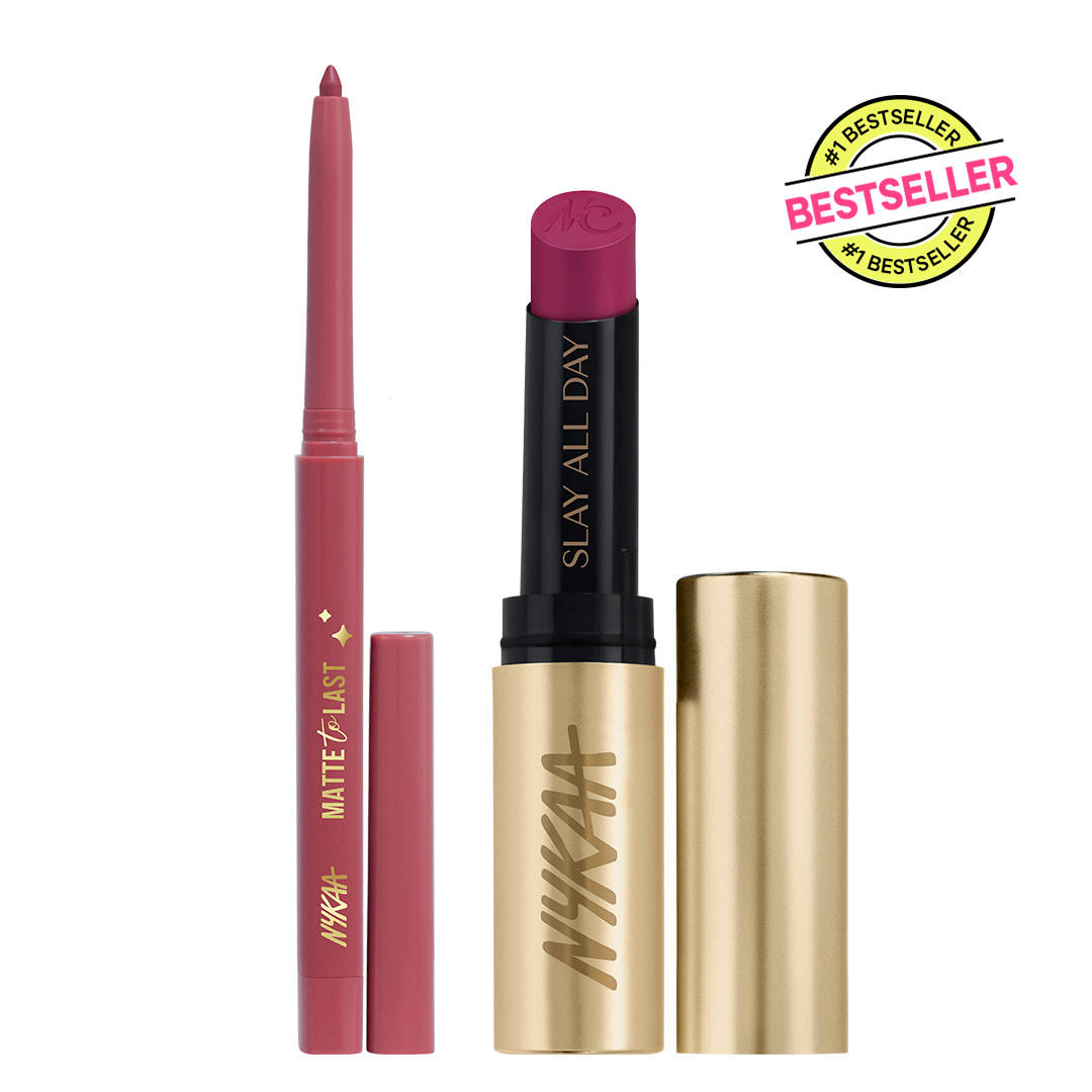 Nykaa Cosmetics Matte to Last Bestseller Long Lasting Lipstick & Lip Liner Combo - Boho