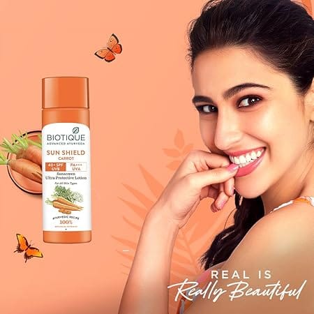 Biotique - Sunshield Carrot 40+SPF Sunscreen Ultra Protective Lotion (190ml)