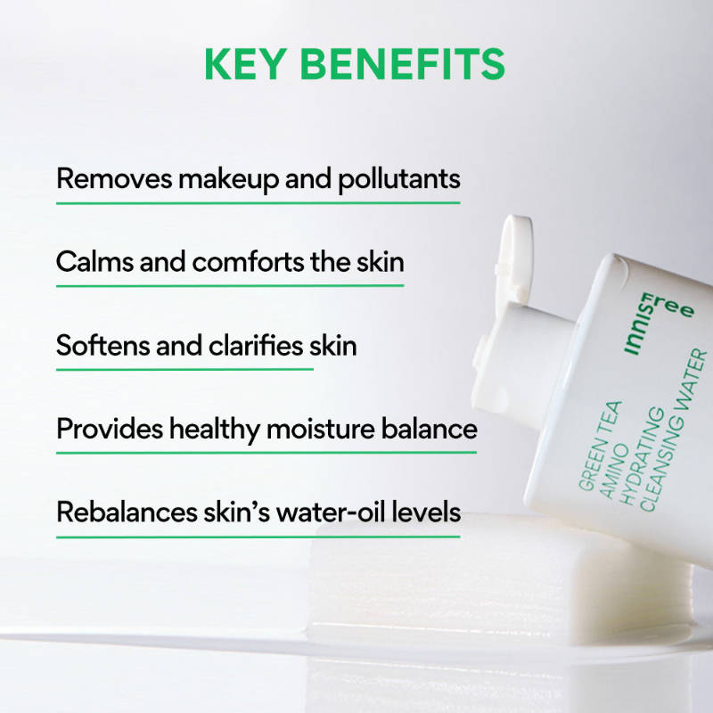 Innisfree Green Tea Cleansing Water - Removes Impurities & Makeup