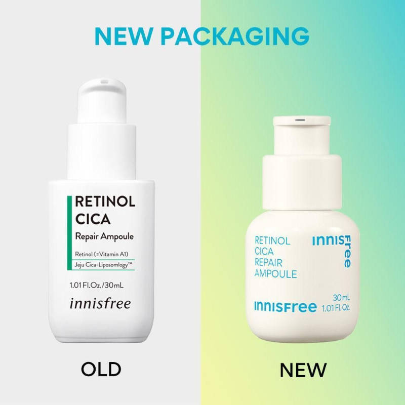 Innisfree 0.15% Retinol Cica Ampoule Daily Care For Pores, Dead Skin, Anti-Aging - Beginner-Friendly