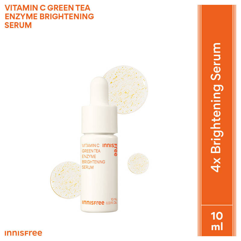 Innisfree Vitamin C Green Tea Brightening Serum - Controls Dark Spots & Clears Skin