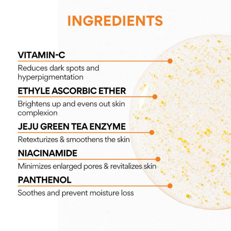Innisfree Vitamin C Green Tea Brightening Serum - Controls Dark Spots & Clears Skin