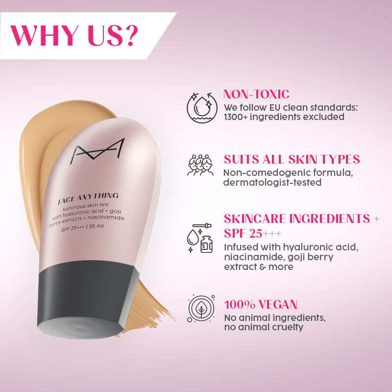House Of Makeup Face Anything Luminous Skin Tint For Glass Skin - M10 Medium Skin Tone (35ml)