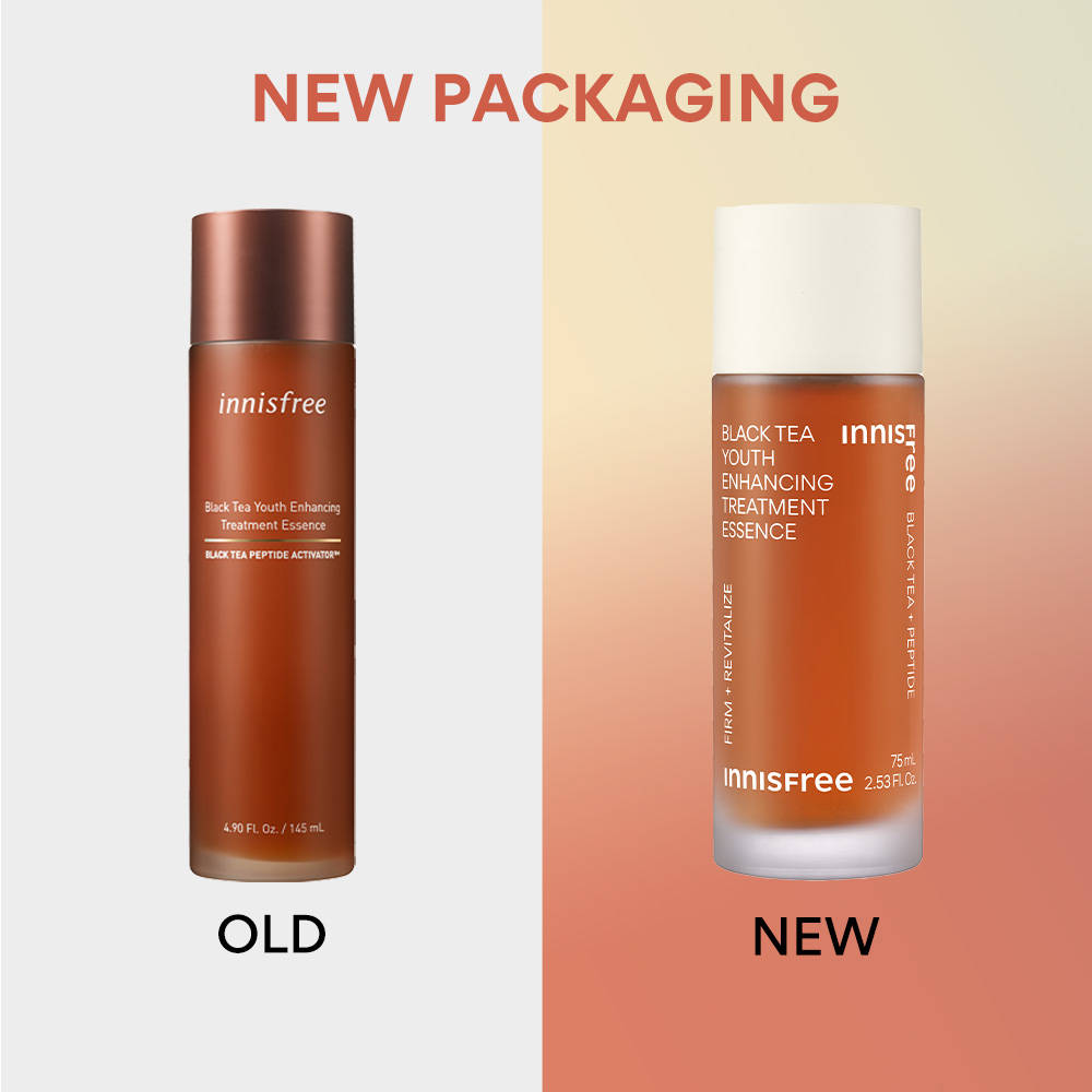 Innisfree Black Tea Youth Enhancing Treatment Essence For Anti-Wrinkle Effect - Evens Out Skin Tone